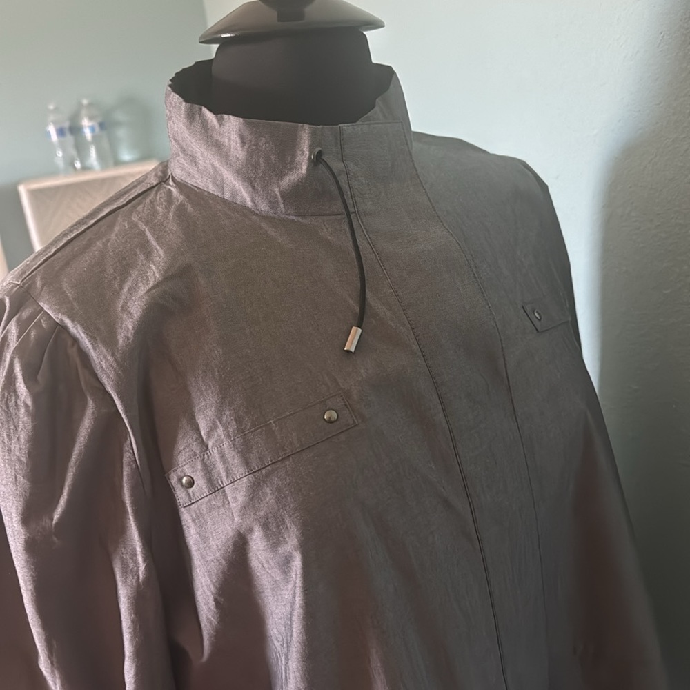 Gunmetal gray Ming wang dress, size large - Picture 6 of 6